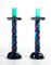 Murano Puffed Glass Candlesticks, Set of 2 2