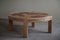 Large Round Coffee Table in Pine & Ceramic, Denmark, 1970s 5