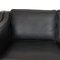 2212 Two-Seater Sofa in Original Black Leather by Børge Mogensen, 2000s 12