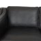 2212 Two-Seater Sofa in Original Black Leather by Børge Mogensen, 2000s, Image 12