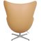 Sedia Egg in pelle anilina del Nevada di Arne Jacobsen per Fritz Hansen, inizio XXI secolo, Immagine 5