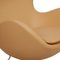 Egg Chair in Nature Nevada Aniline Leather by Arne Jacobsen for Fritz Hansen, 2000s 10