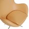 Egg Chair in Nature Nevada Aniline Leather by Arne Jacobsen for Fritz Hansen, 2000s, Image 11