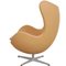 Egg Chair in Nature Nevada Aniline Leather by Arne Jacobsen for Fritz Hansen, 2000s, Image 4
