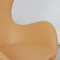 Egg Chair aus Nature Nevada Anilinleder von Arne Jacobsen für Fritz Hansen, 2000er 8