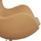 Egg Chair in Nature Nevada Aniline Leather by Arne Jacobsen for Fritz Hansen, 2000s 7