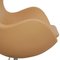 Egg Chair in Nature Nevada Aniline Leather by Arne Jacobsen for Fritz Hansen, 2000s, Image 7