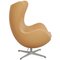 Egg Chair in Nature Nevada Aniline Leather by Arne Jacobsen for Fritz Hansen, 2000s 2
