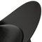 Vintage Black Shell Chair in Black Leather by Hans Wegner, 2000s, Image 18