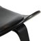 Vintage Black Shell Chair in Black Leather by Hans Wegner, 2000s 16