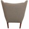 Papa Bear Chair in Grey Hallingdal Fabric by Hans Wegner, 1980s 6