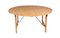 Two Folding Round Wooden Catering Tables, Image 1