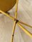 Mid-Century Italian Empire Style Metal Folding Side Table in Yellow and Black, 1970 19