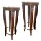 Tall Vintage Wooden Stools, Set of 2, Image 1