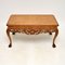 Antique Queen Anne Style Burr Walnut Coffee Table, 1920 1