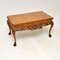 Antique Queen Anne Style Burr Walnut Coffee Table, 1920, Image 2