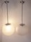 Lámparas colgantes Mid-Century de vidrio, Antigua Checoslovaquia, años 60. Juego de 8, Imagen 7