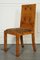 Art Deco Burr Walnut Dining Chairs with Animal Print Seats, Set of 8 14