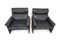 Vintage Italian Chairs in Leather by Giovanni Offeri, 1970s, Set of 2, Image 11