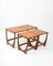 Teak and Afromosia Fresco Nesting Tables by V. Wilkins for G Plan, 1970, UK, Set of 3 3