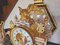 Reloj Imperio y jarrones de mármol y bronce dorado del siglo XIX, década de 1890. Juego de 3, Imagen 15