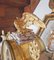 Reloj Imperio y jarrones de mármol y bronce dorado del siglo XIX, década de 1890. Juego de 3, Imagen 4