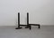 Fireplace Set in Iron and Brass by Tobia & Afra Scarpa for Dimensione Fuoco, 1980s, Set of 4 9