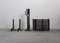 Set da camino in ferro e ottone di Tobia & Afra Scarpa per Dimensione Fuoco, anni '80, set di 4, Immagine 2