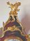 Louis XV Clock in Tortoiseshell Effect Lacquer & Gilt Bronze 4