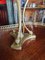 Lámpara de mesa neoclásica de bronce y espato flúor de Maison Charles, años 60, Imagen 19
