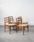 Teak and Grey Wool Dining Chairs by Tom Robertson for McIntosh, 1960s, Set of 4 3