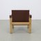 Safari Lounge Chairs in Leather with Coffee Table by Carl Heinz Bergmiller for Escriba Brazil, 1970s, Set of 3, Image 5