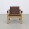 Safari Lounge Chairs in Leather with Coffee Table by Carl Heinz Bergmiller for Escriba Brazil, 1970s, Set of 3, Image 3