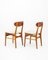Danish Teak and Beech Dining Chairs attributed to Farstrup Møbler, 1960s, Set of 2 2