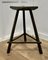 19th Century Ash and Elm Cricket Table Stool, Image 2