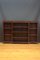 Long Edwardian Mahogany Open Bookcase, 1900s 1