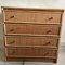 Italian Cane and Bamboo Chest of Drawers, 1970s 11