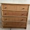 Italian Cane and Bamboo Chest of Drawers, 1970s, Image 11