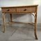 Cane and Bamboo Dressing Table with 2 Drawers, 1970s 6