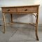 Cane and Bamboo Dressing Table with 2 Drawers, 1970s 5