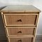 Italian Cane and Bamboo Chest of Drawers, 1970s 2