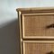 Italian Cane and Bamboo Chest of Drawers, 1970s, Image 4