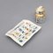 Ceramic Card Holder and Pocket Emptier by Piero Fornasetti for Fornasetti, 1950s, Set of 2 1