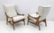 Mid-Century Modern Teak and Bouclè Armchairs from Framar, 1950, Set of 2, Image 2