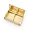 Ashtray and Cigarette Case in Gold Anodized Aluminum by Kaymet, 1960s 4