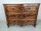 Louis XV Curved Walnut Chest of Drawers, Image 1