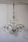 Lámpara de araña vintage grande de cristal de Murano de cinco luces atribuida a Ercole Barovier para Barovier & Toso, años 40, Imagen 1