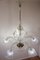 Lampadario vintage a cinque luci in vetro di Murano attribuito a Ercole Barovier per Barovier & Toso, anni '40, Immagine 11