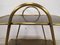 Vintage Brass Bar Trolley, 1950s 11