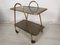 Vintage Brass Bar Trolley, 1950s 4